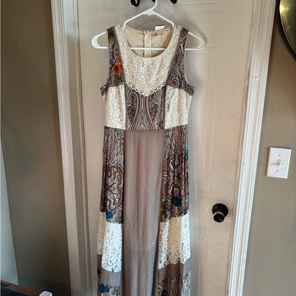 Ryu Bohemian Patchwork Maxi Dress